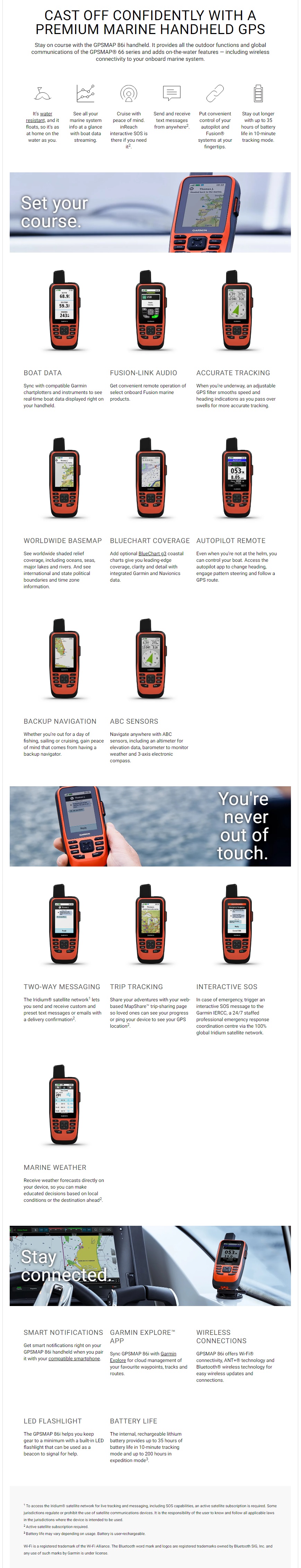 Garmin GPSMAP 86i Marine Handheld GPS Worldwide Basemap